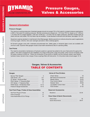 2025 Dynamic Catalog Gauges, Valves and Accessories